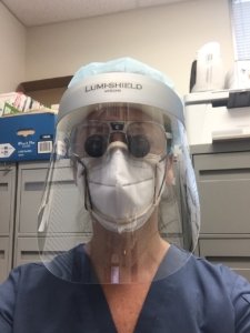 You can see here that this medical professional is using a printed fitter in tangent with a face shield and N95 mask
